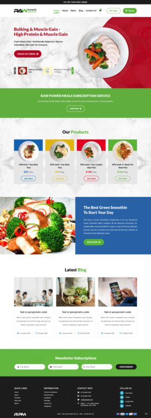 Web-Design von pb für Raw Health Systems | Design: #24108714