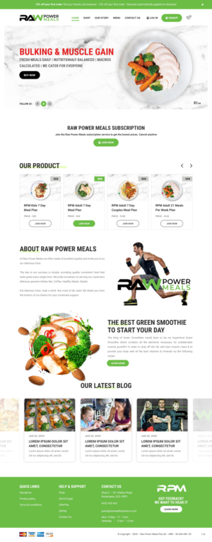 Web Design par pb pour Raw Health Systems | Design : #24108715