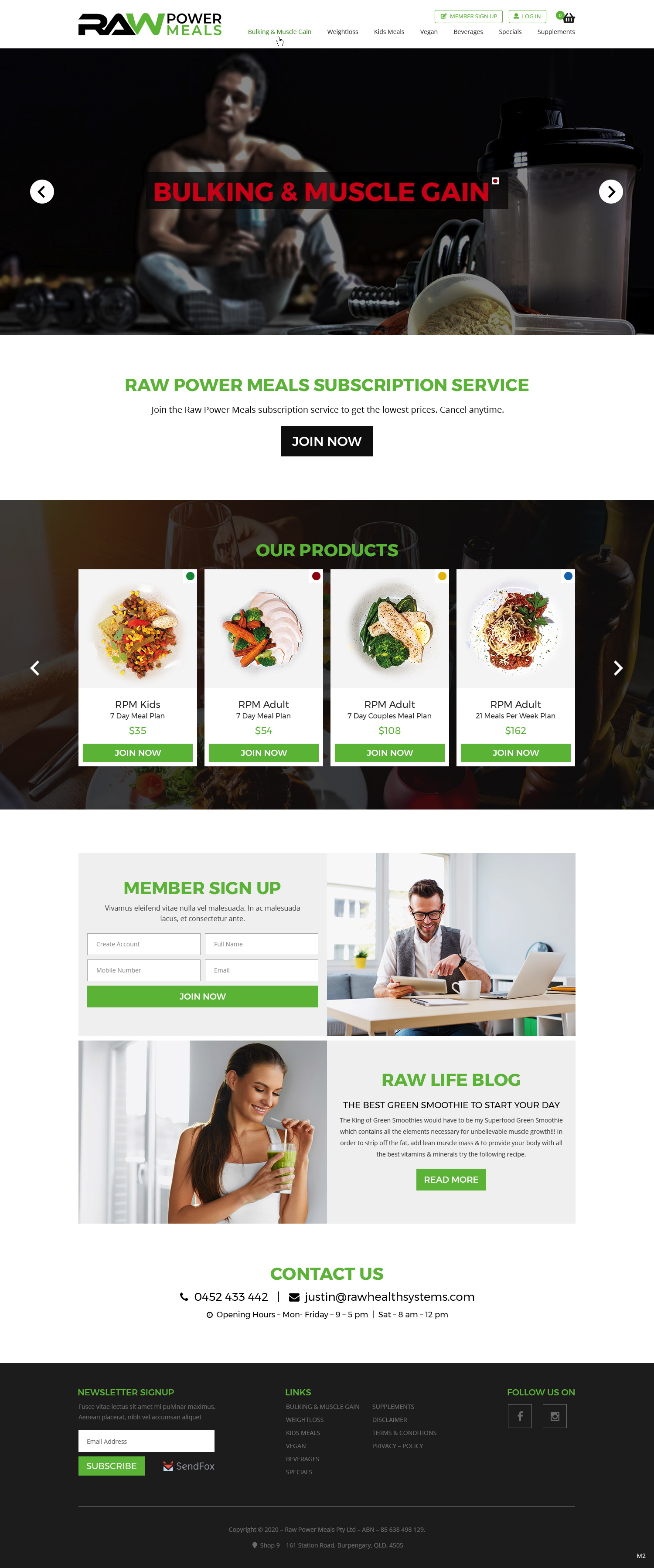 Diseño Web por pb para Raw Health Systems | Diseño #24108719