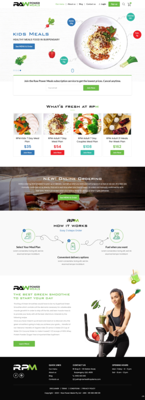 Web Design par pb pour Raw Health Systems | Design : #24108720