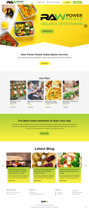 Web Design par pb pour Raw Health Systems | Design : #24117934