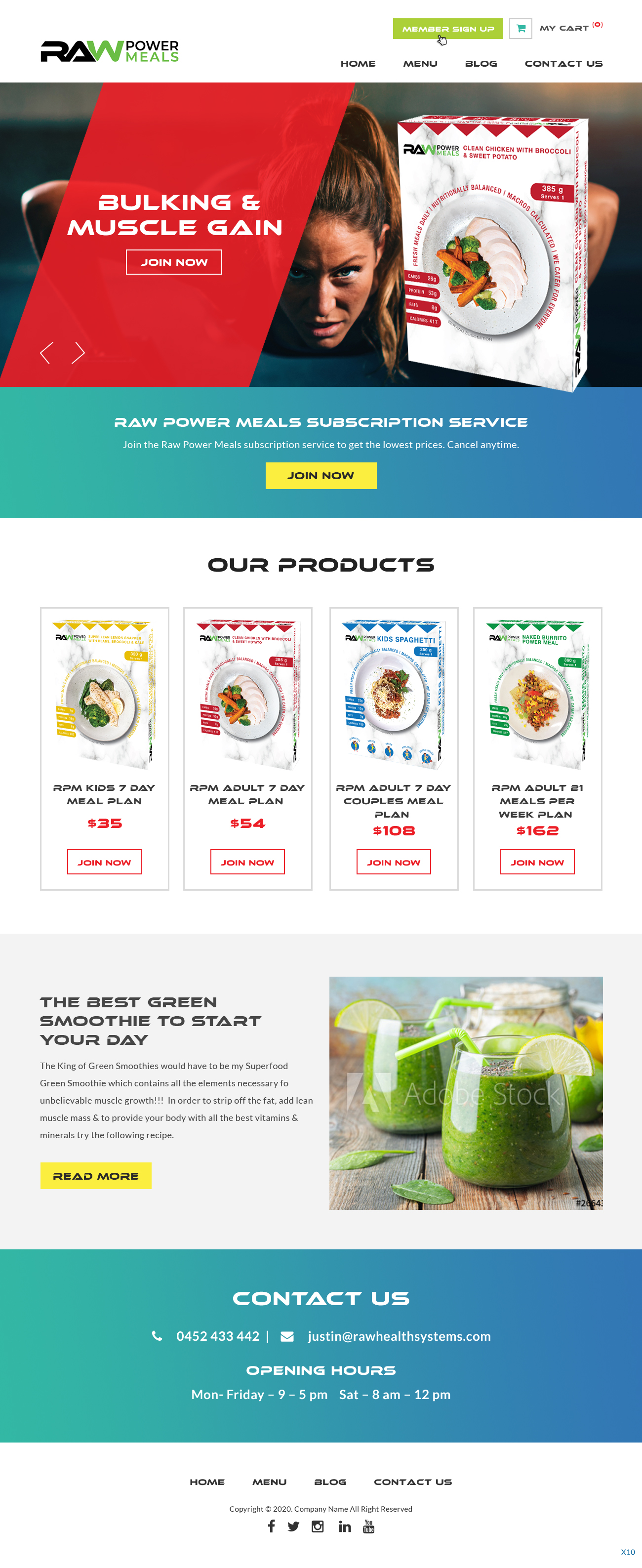 Web Design by pb for Raw Health Systems | Design #24117935