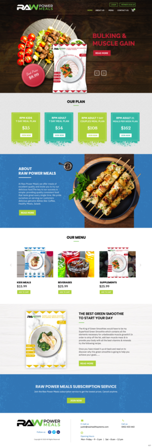 Web Design par pb pour Raw Health Systems | Design : #24117937