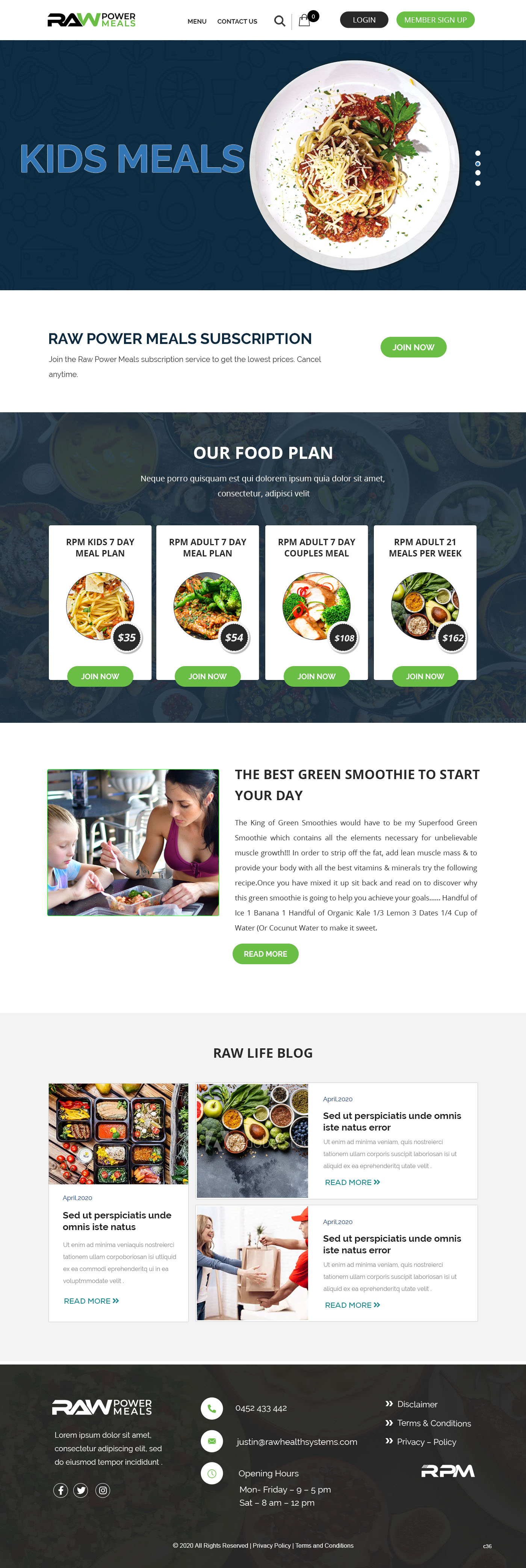 Web Design par pb pour Raw Health Systems | Design #24117938