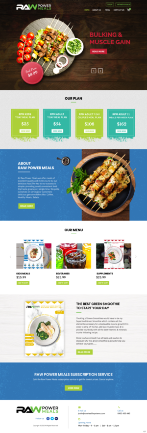 Web Design par pb pour Raw Health Systems | Design : #24117941