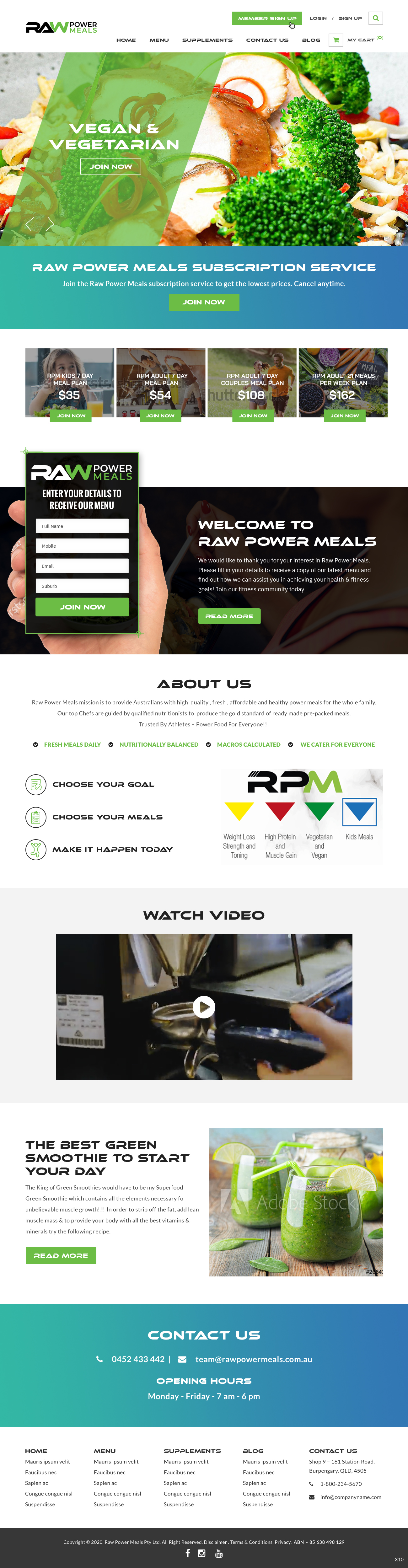 Web Design par pb pour Raw Health Systems | Design #24272128