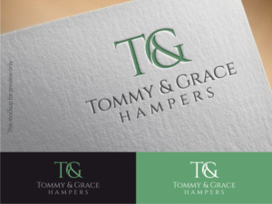 Tommy & Grace Hampers as well as incorporating T&G | Logo Design by Atvento Graphics
