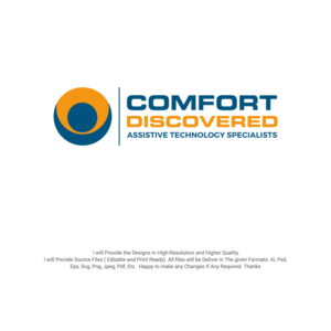 Comfort Discovered (name),  Assistive Technology Specialists (description of what we do) | Stationery Design by sabbir049