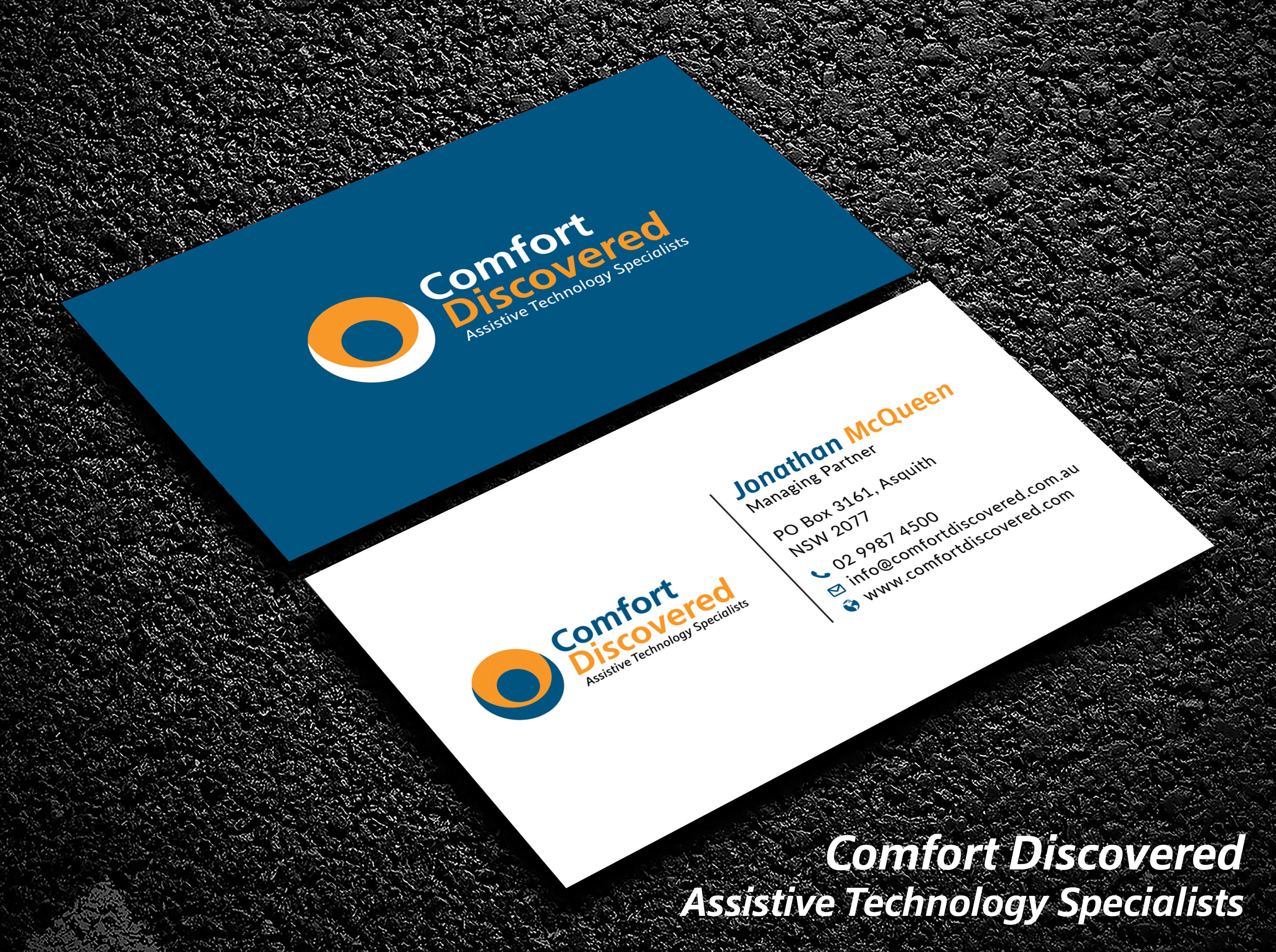 Stationery Design by Bold Pixels for Comfort Discovered | Design #24293162