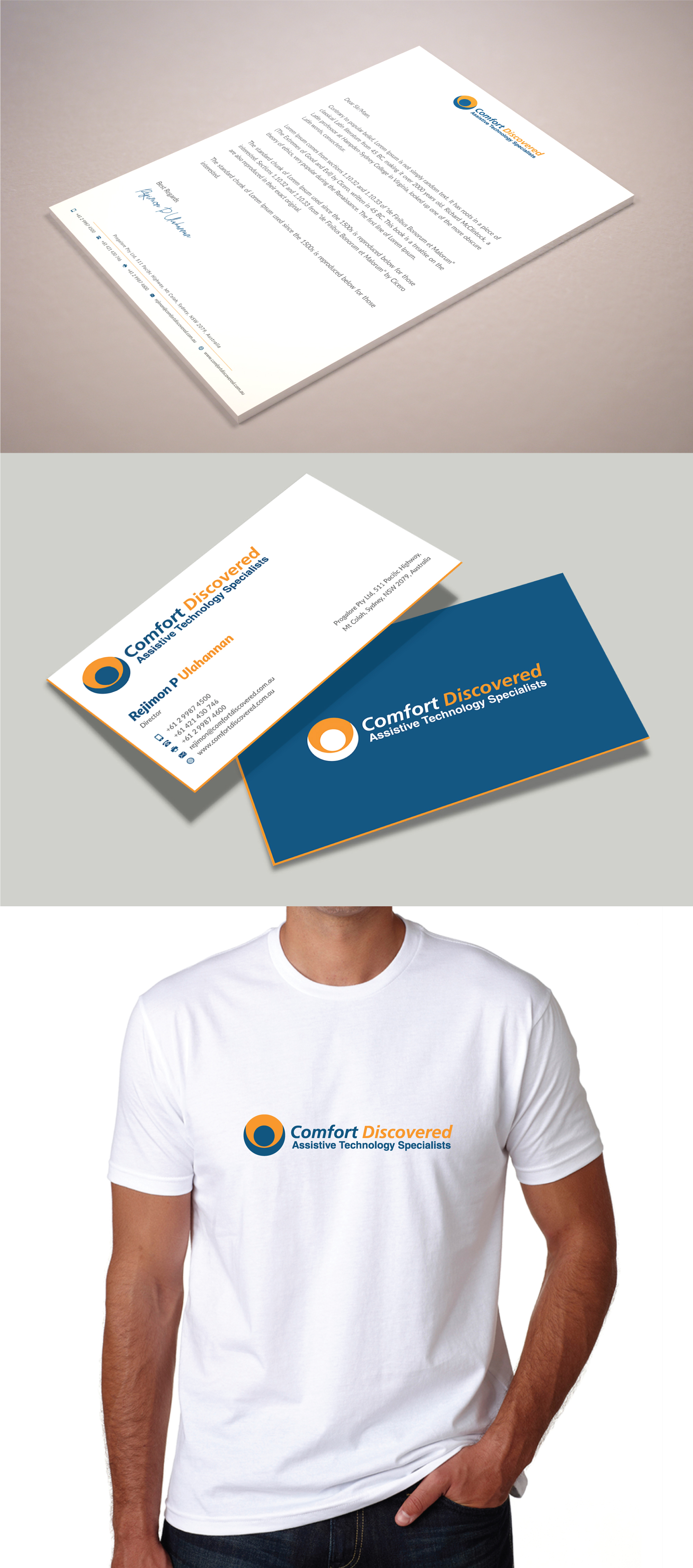 Stationery Design by Musa. A for Comfort Discovered | Design #24133262