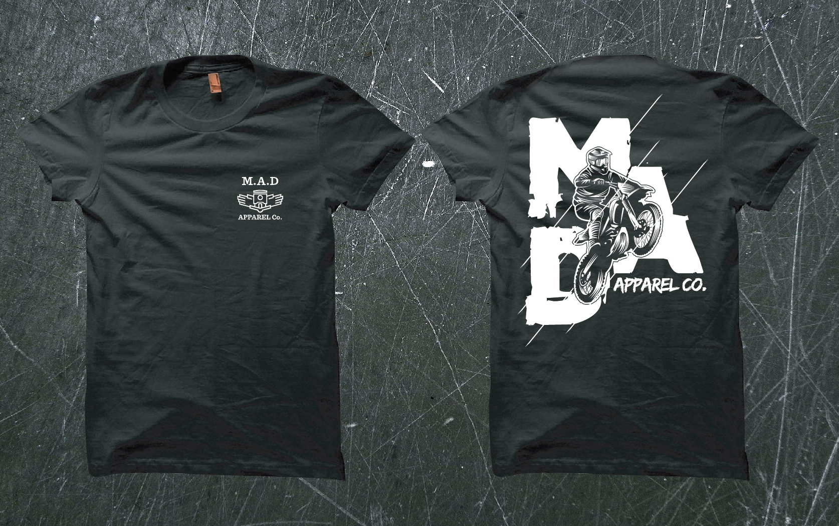 T-shirt Design by Taho Design for MAD Apparel Co. | Design #24154351