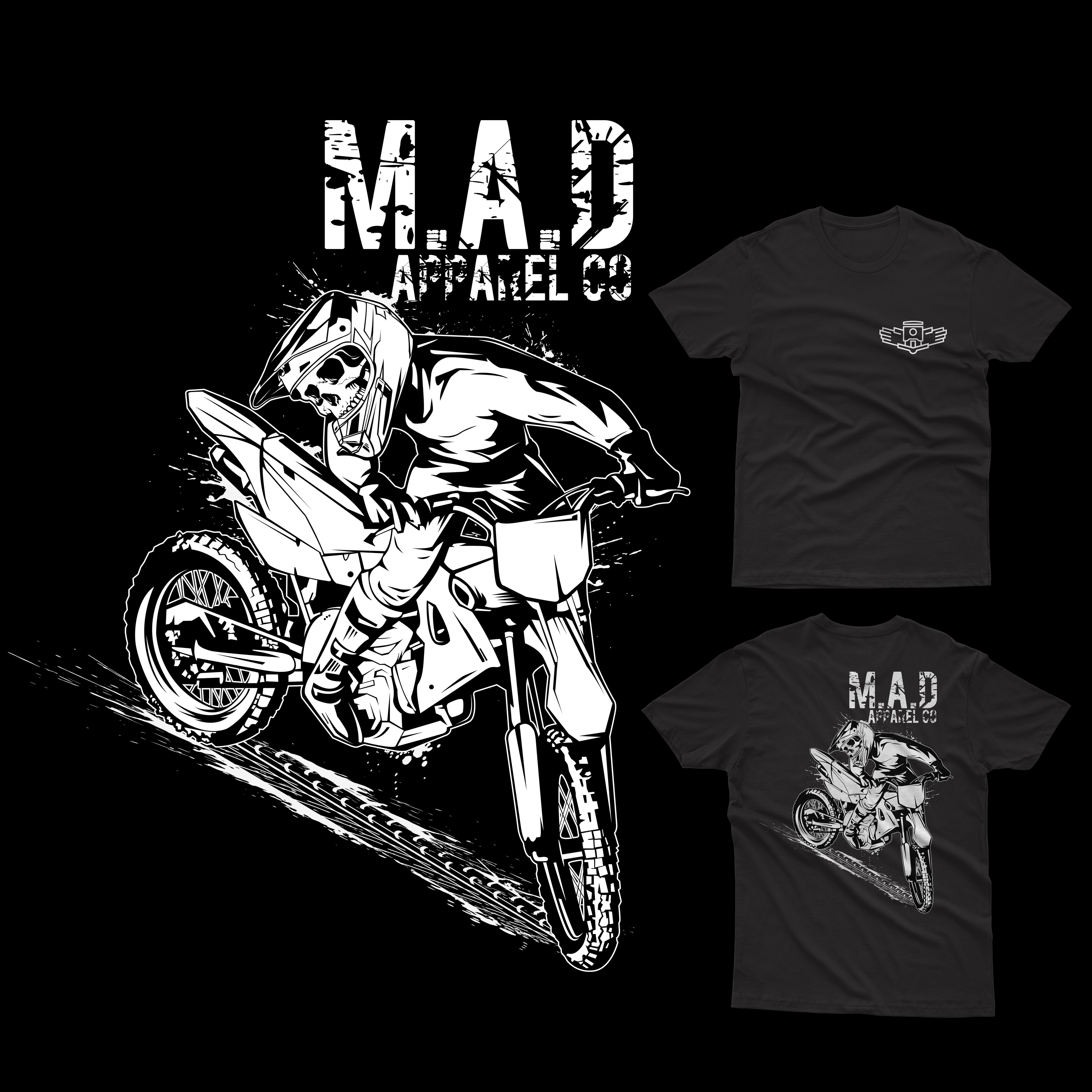 T-shirt Design by duatitik.std for MAD Apparel Co. | Design #24157631