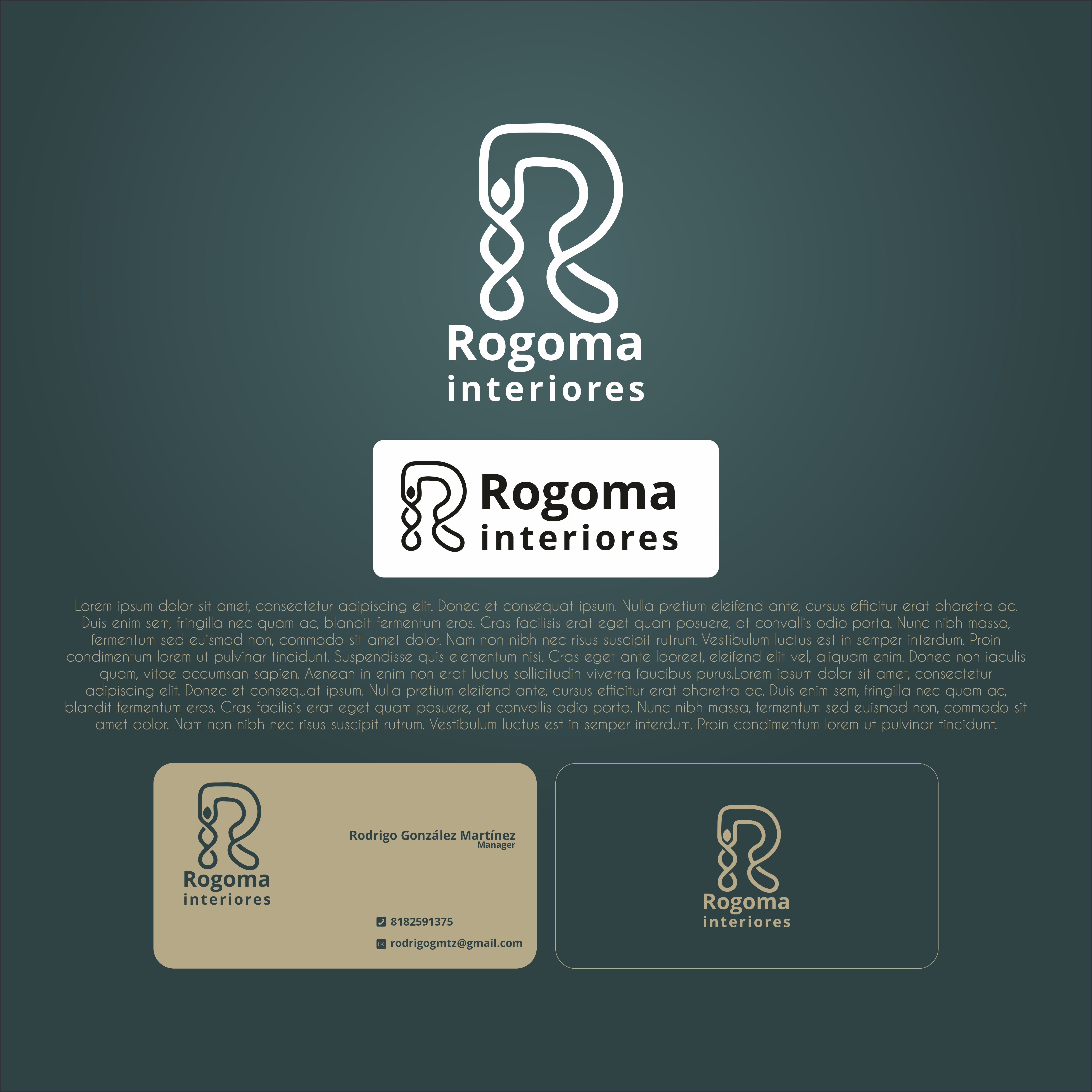 Diseño de Logo por bgencten para Rogoma Interiores | Diseño #24151548
