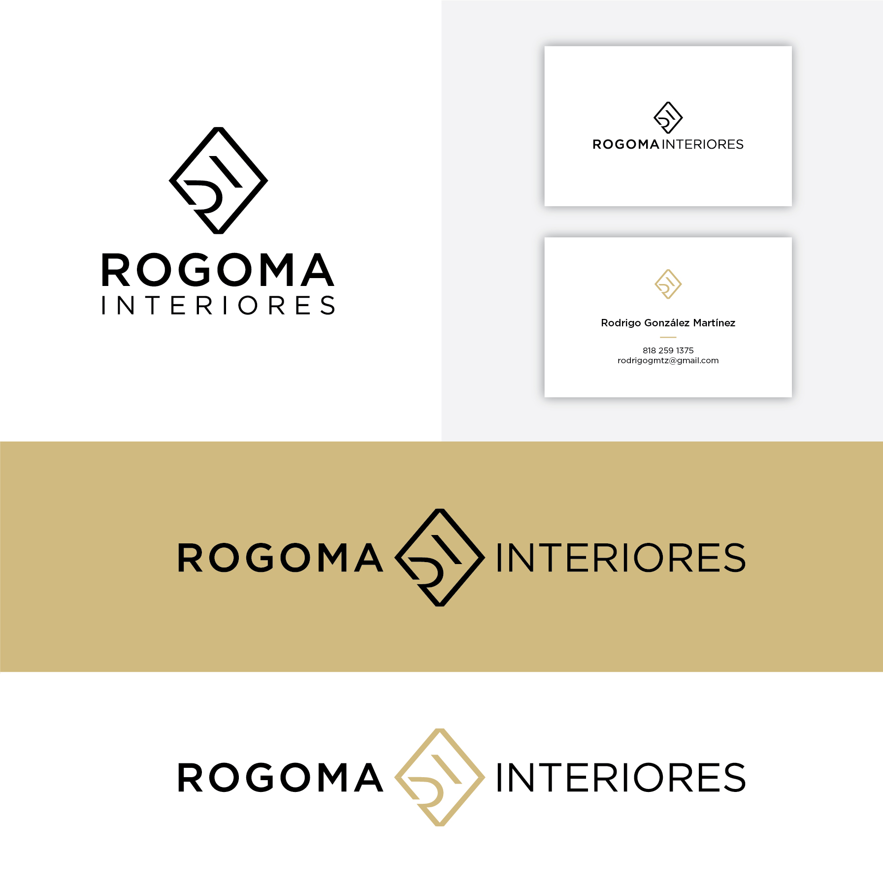 Logo Design by Darina Stoianova for Rogoma Interiores | Design #24122712