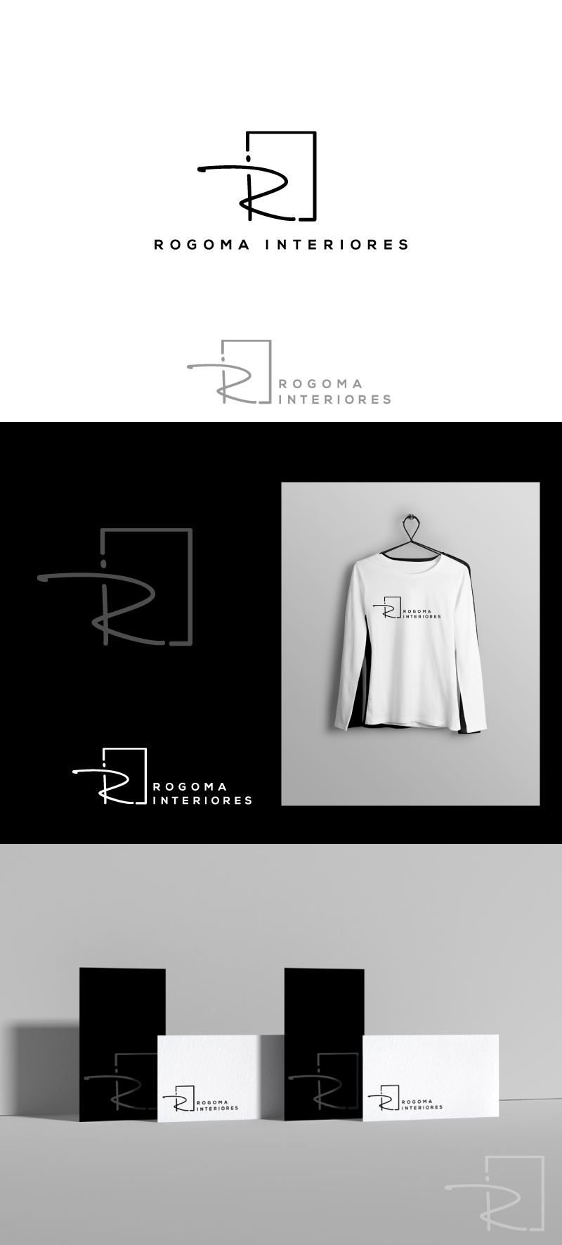 Diseño de Logo por AHGDesign para Rogoma Interiores | Diseño #24139143