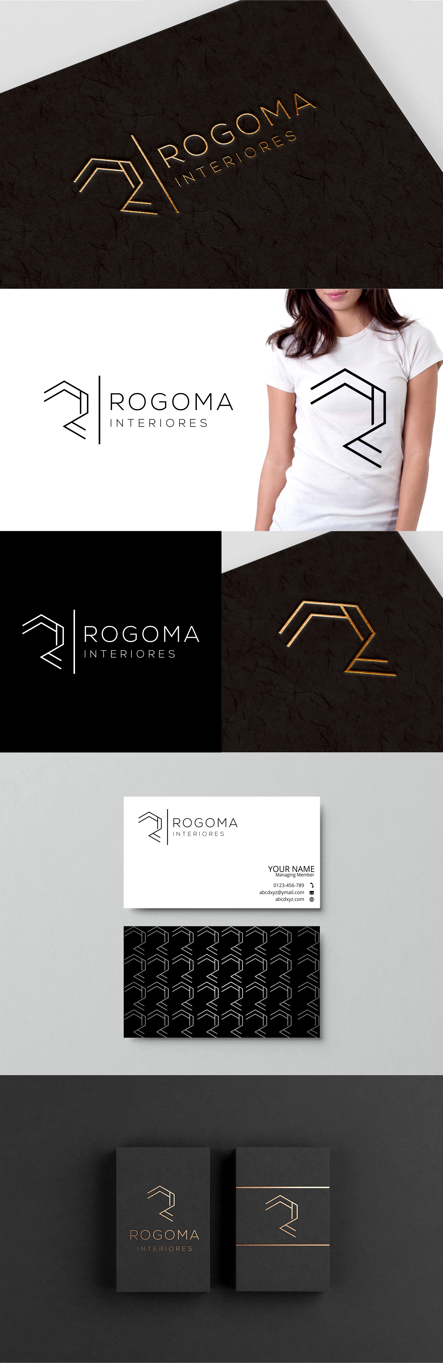 Diseño de Logo por GVisions para Rogoma Interiores | Diseño: #24187875