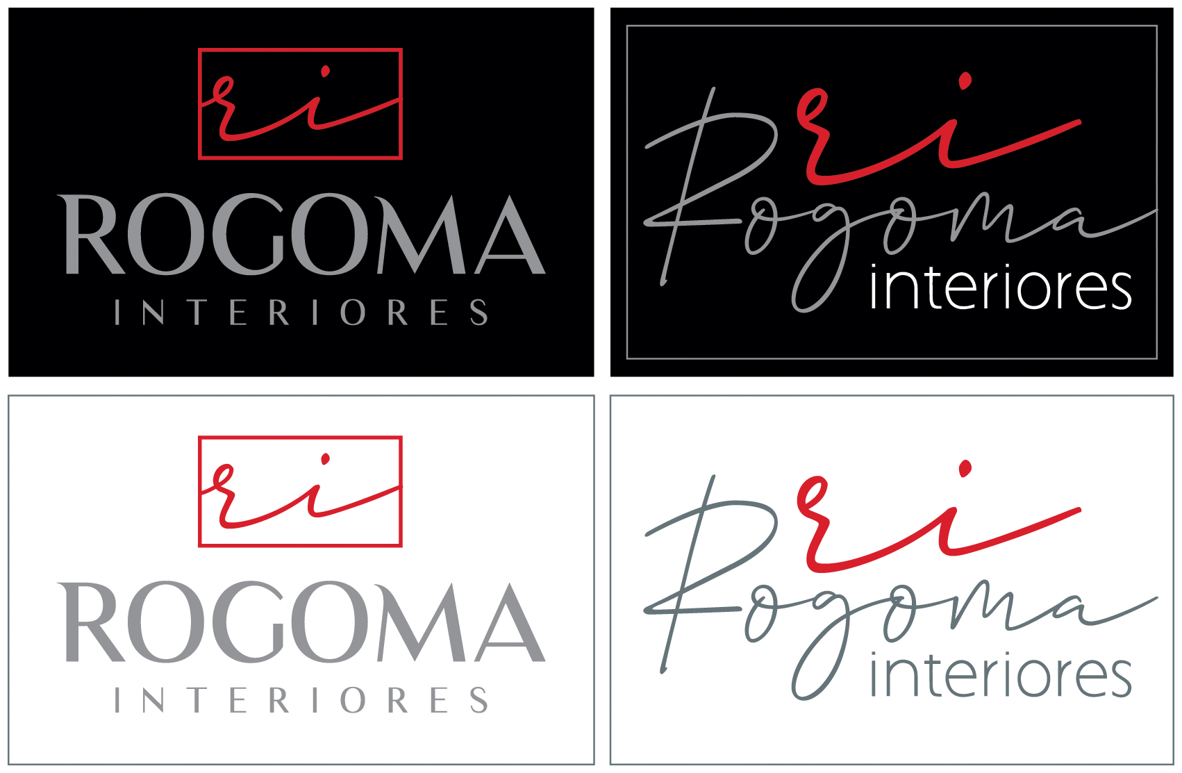 Logo Design by Tuba Art Studio. IZ (IMRAN ZW) for Rogoma Interiores | Design #24155563