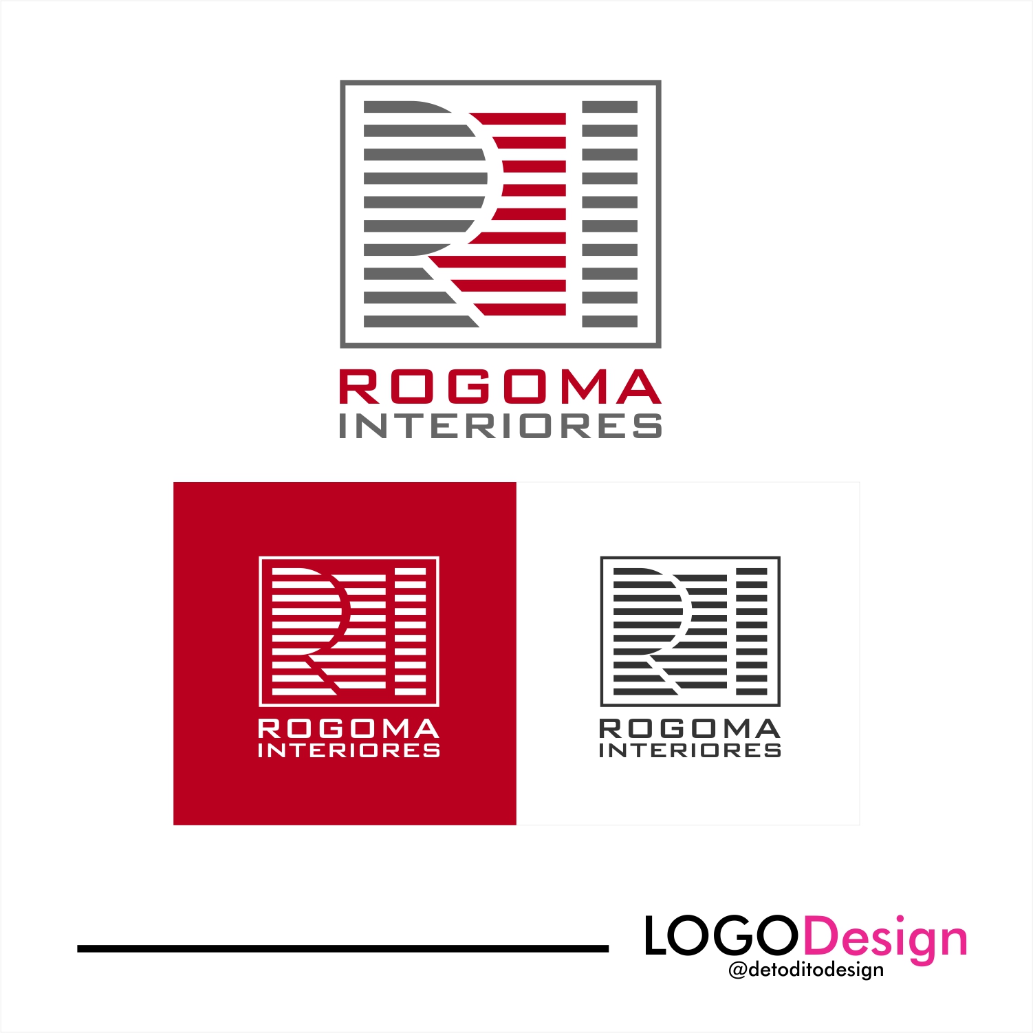 Diseño de Logo por Sergio Medina para Rogoma Interiores | Diseño #24111921