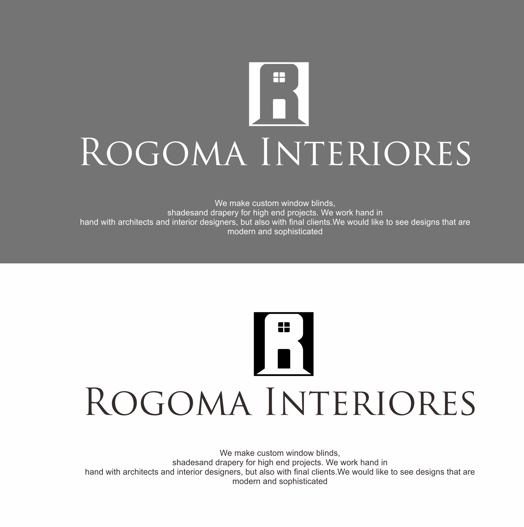 Logo Design by yudi 9 for Rogoma Interiores | Design #24106479