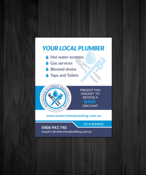 Business Card Design by Creations Box 2015 for waterview plumbing | Design: #24095796