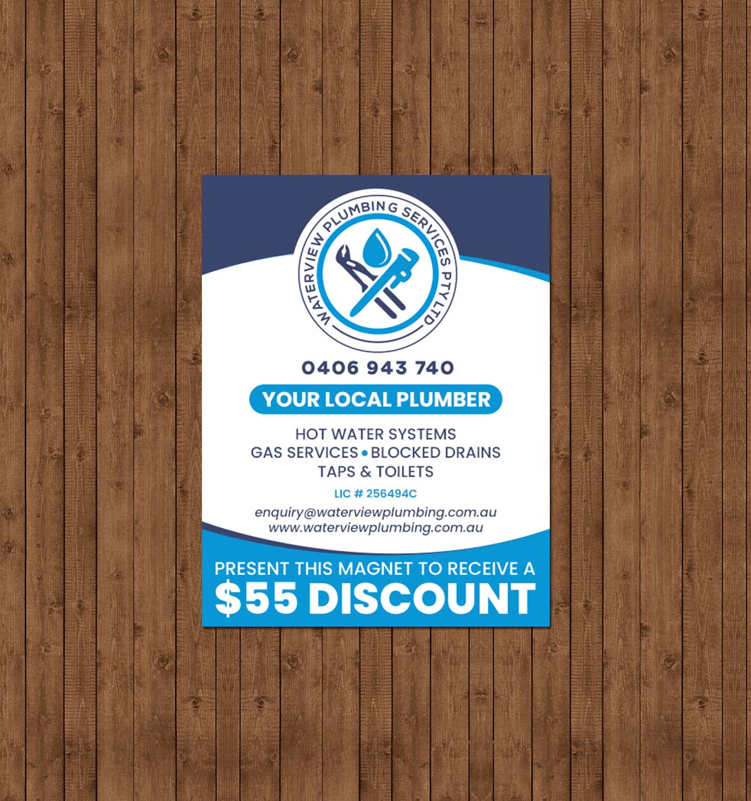 Business Card Design by chandrayaan.creative for waterview plumbing | Design #24096557