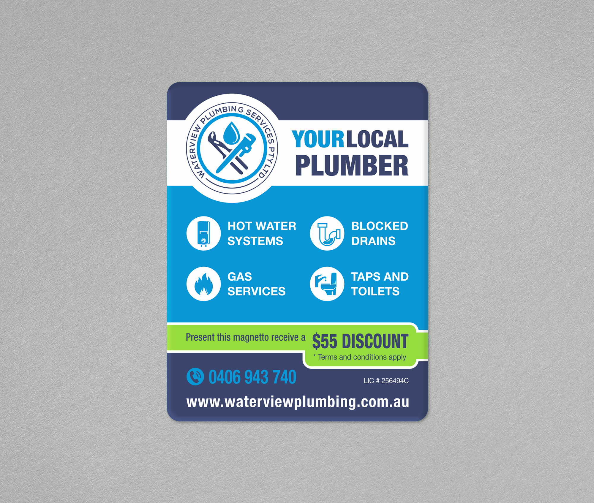 Business Card Design by logodentity for waterview plumbing | Design #24103585