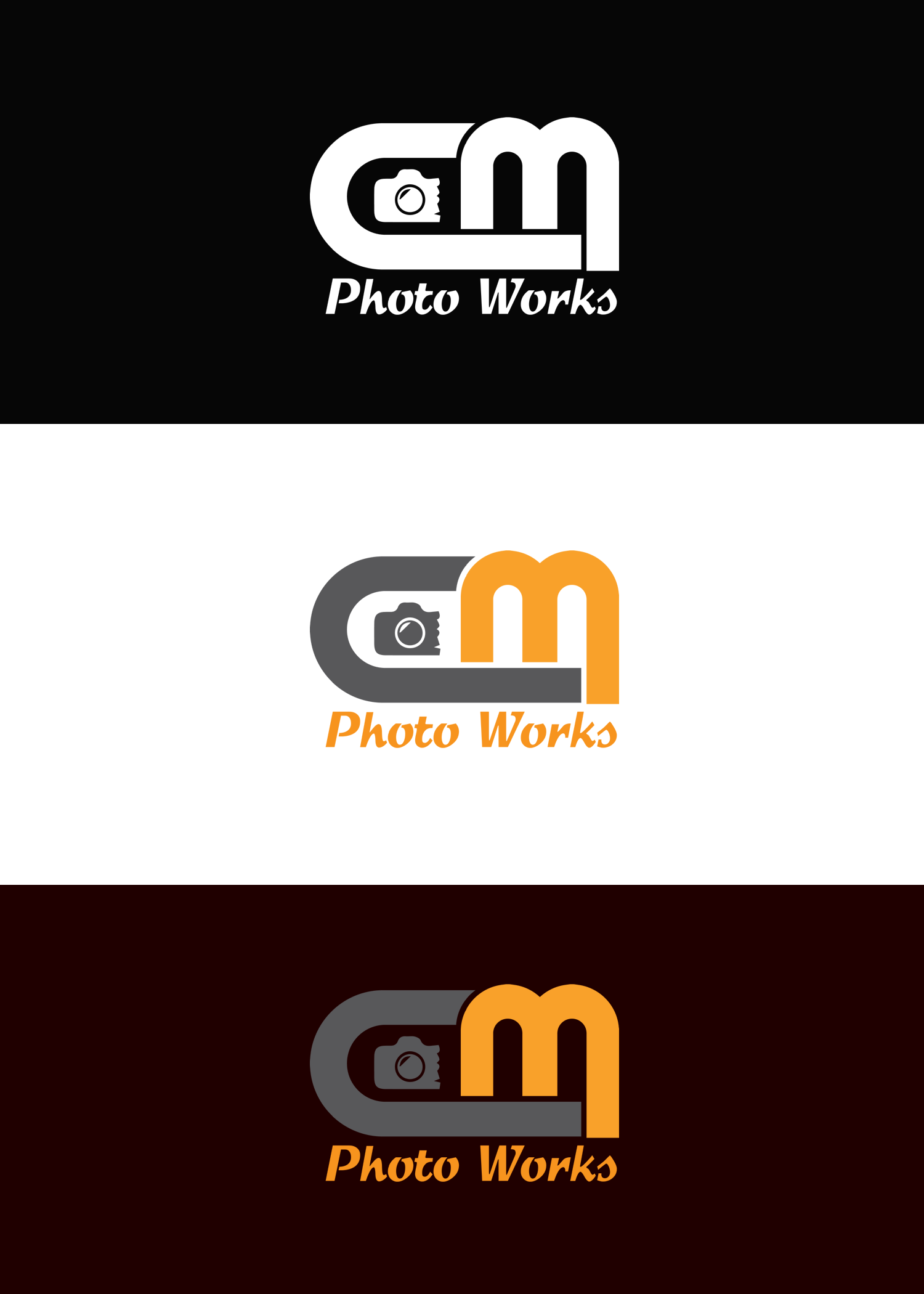 Logo Design For Cm Photo Works By 3d Karthik Design