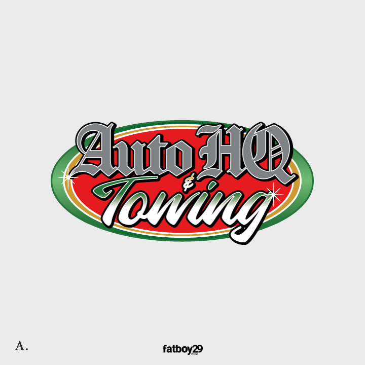 Logo Design by Fatboy Graphic for Auto HQ & Towing | Design #24311095