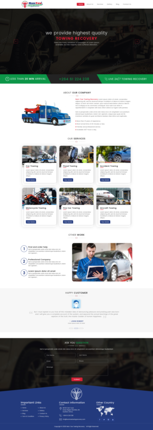 Web Design by sakshiinfoway for this project | Design #24132729