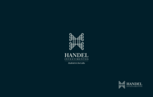 HANDEL INVESTIMENTOS (TITLE) - Halfeld & DeCallis (SUBTITLE in another line) | Logo Design by DoMadic