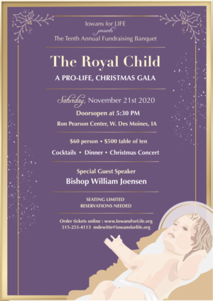 Pro-life non-profit needs a dynamic poster design for their Christmas Gala. | Diseño de Póster por Brigitte Melissa B