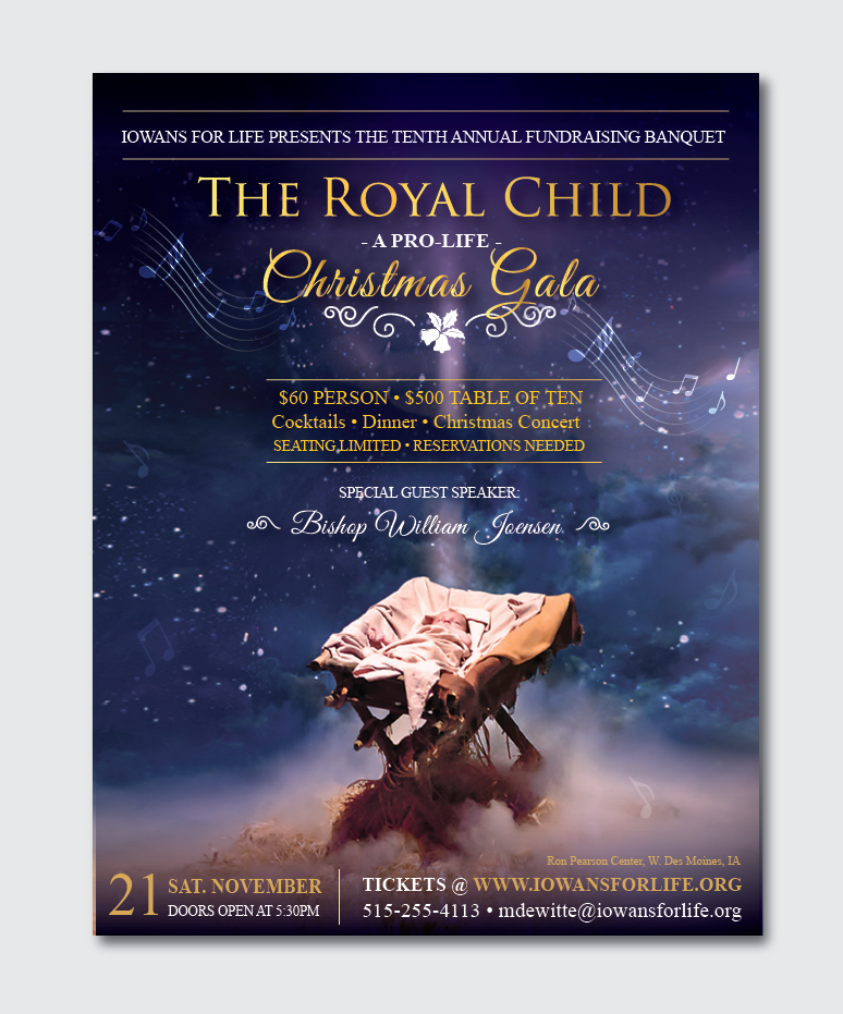 Poster-Design von alex989 für Iowans for Life | Design #24144536