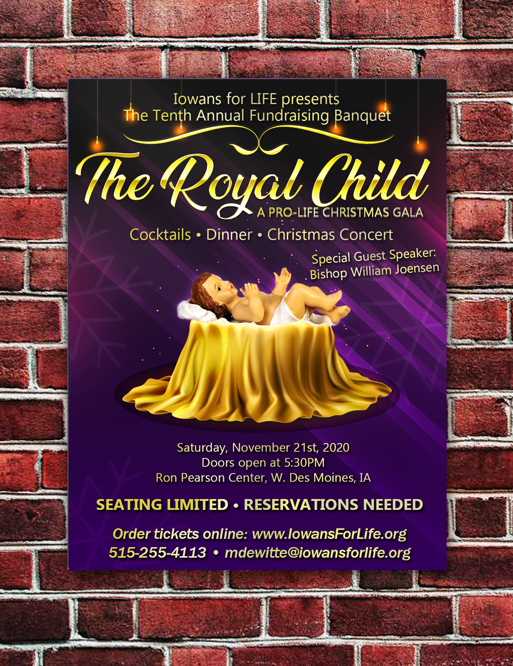 Poster-Design von SamyPhotoshop für Iowans for Life | Design #24166039