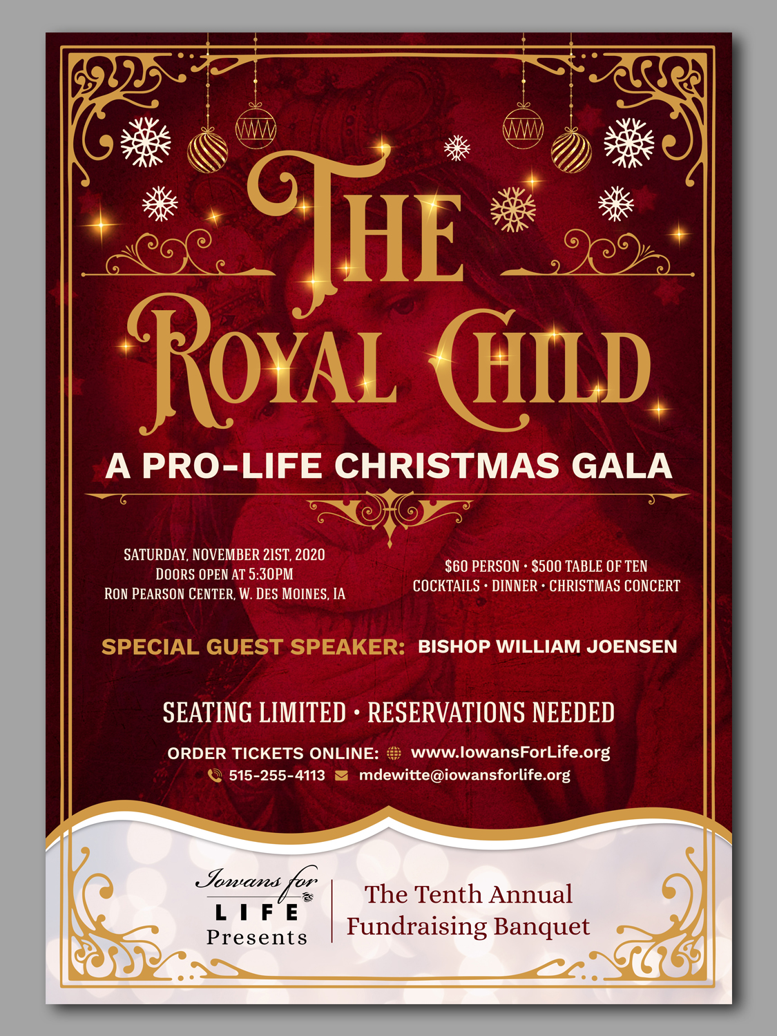 Poster-Design von TSU Creations für Iowans for Life | Design #24140909