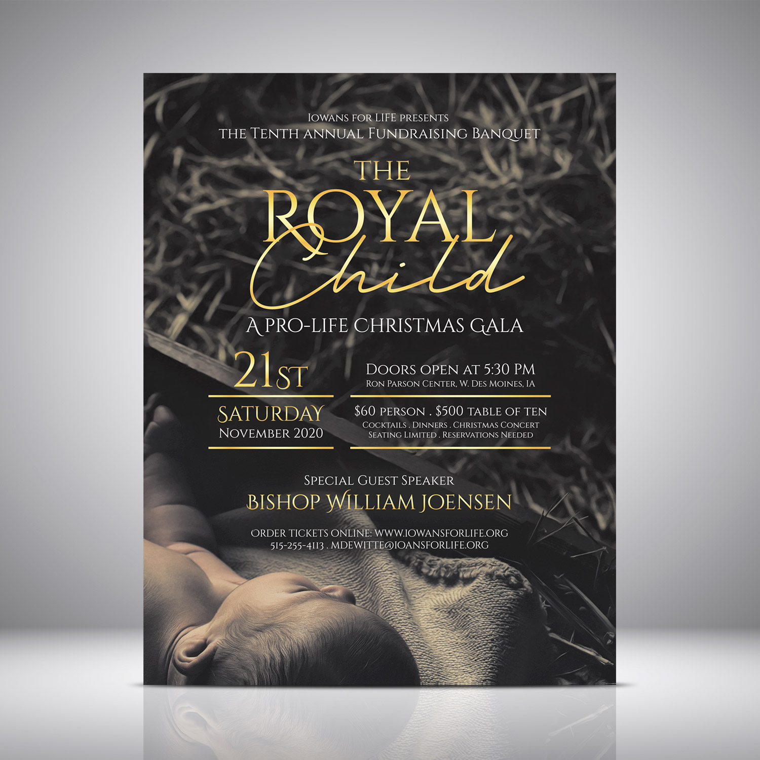 Poster Design by Juan Andahur for Iowans for Life | Design #24157133