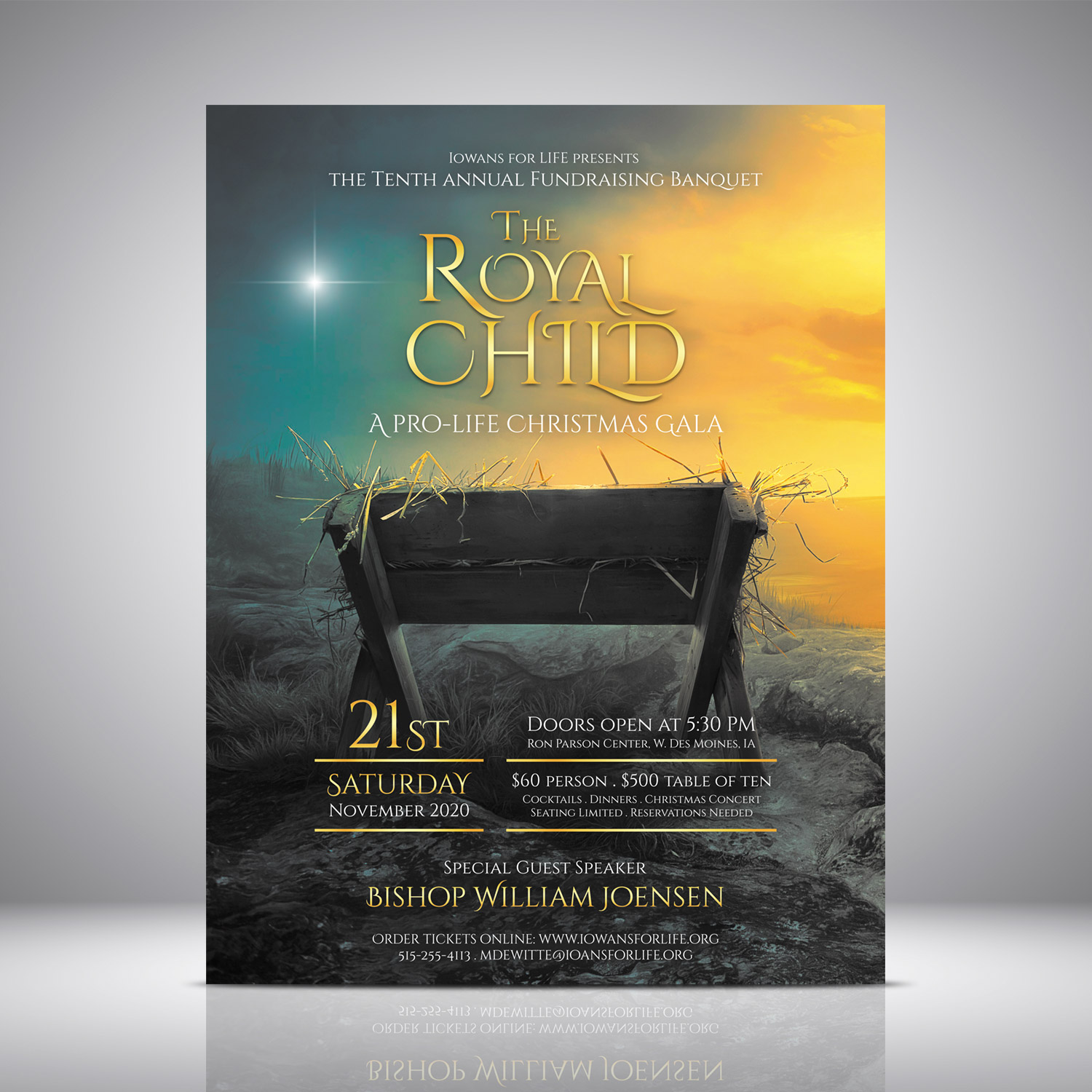 Poster Design by Juan Andahur for Iowans for Life | Design #24157136
