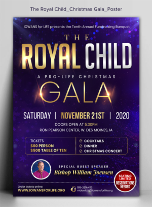 Pro-life non-profit needs a dynamic poster design for their Christmas Gala. | Poster-Design von ARTOGRAPHY