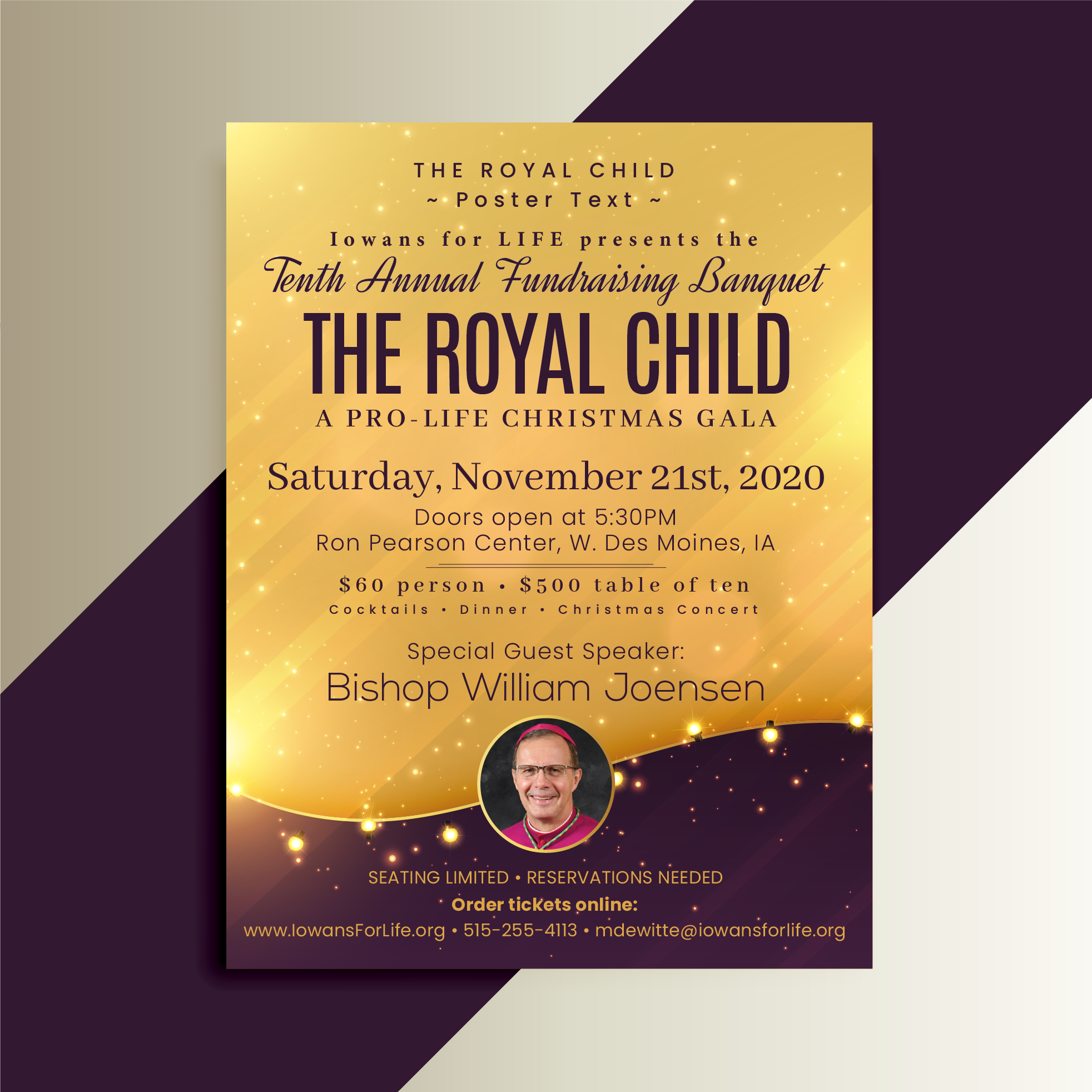 Design de Poster par Titan Solbiz pour Iowans for Life | Design #24113577