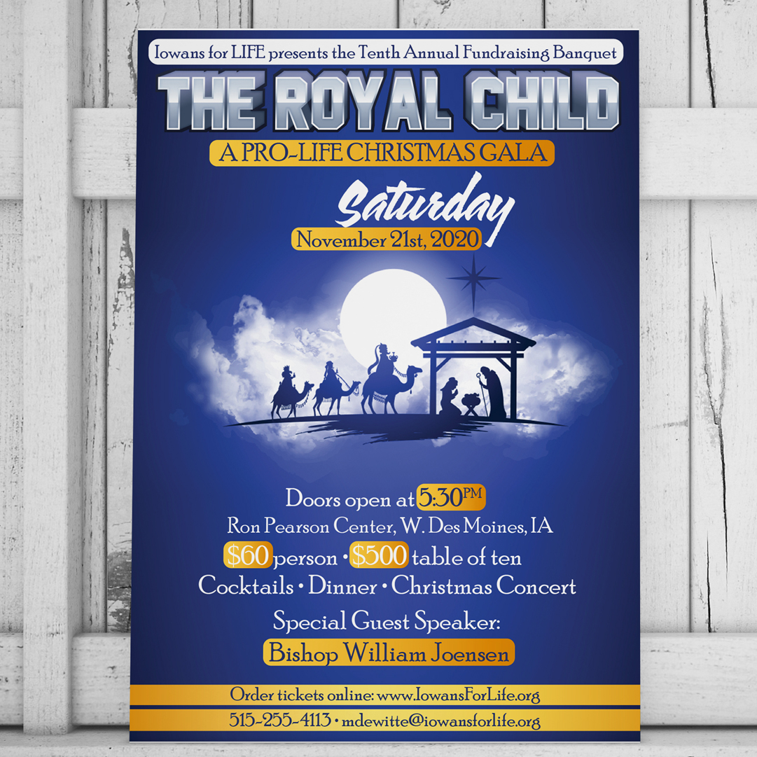 Poster Design by Adil Ashraf for Iowans for Life | Design #24163046