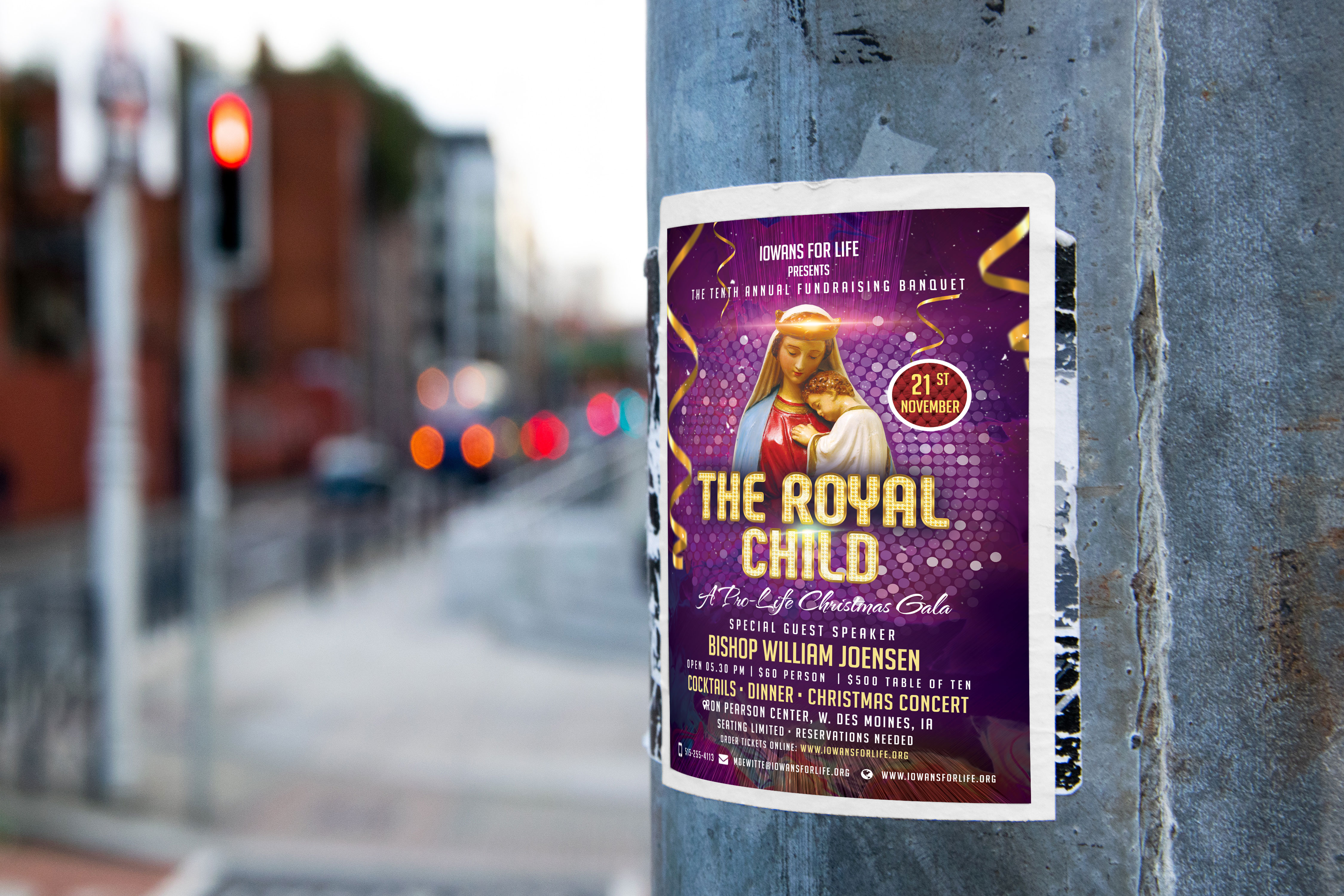 Diseño de Póster por HeshanKavinda para Iowans for Life | Diseño #24159251