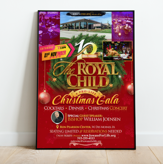 Diseño de Póster por SelfMade Graphics para Iowans for Life | Diseño #24121088