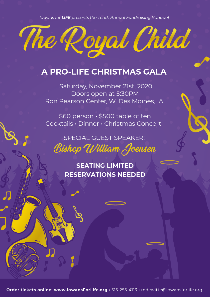 Poster Design by fullm0on for Iowans for Life | Design #24126523