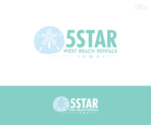 5star West Beach Rentals and the sand dollar is my icon with the 5 points. | Logo Design by Dot Design 3