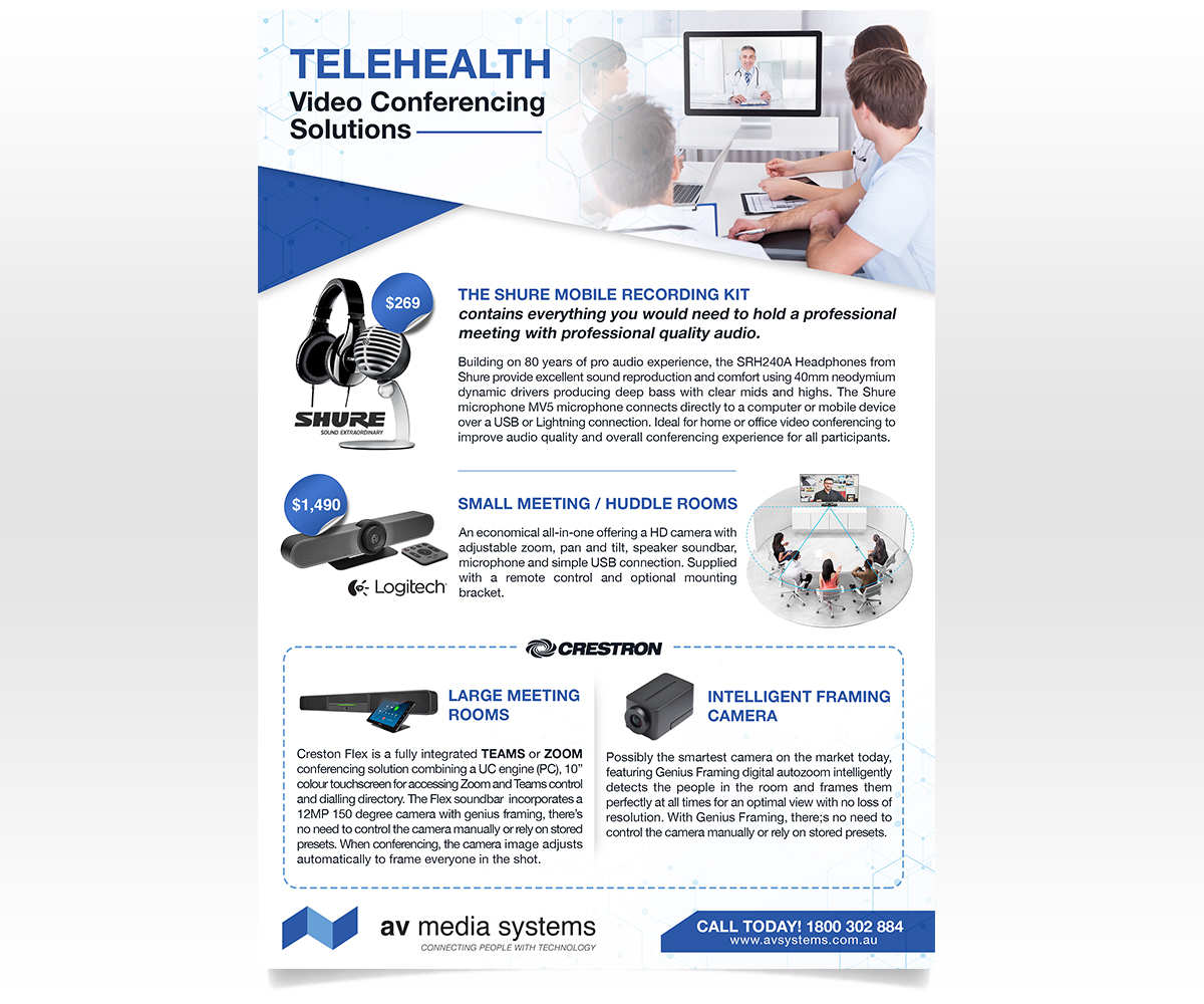 Design de Flyer par Luniere Designs pour AV Media Systems | Design #24149762