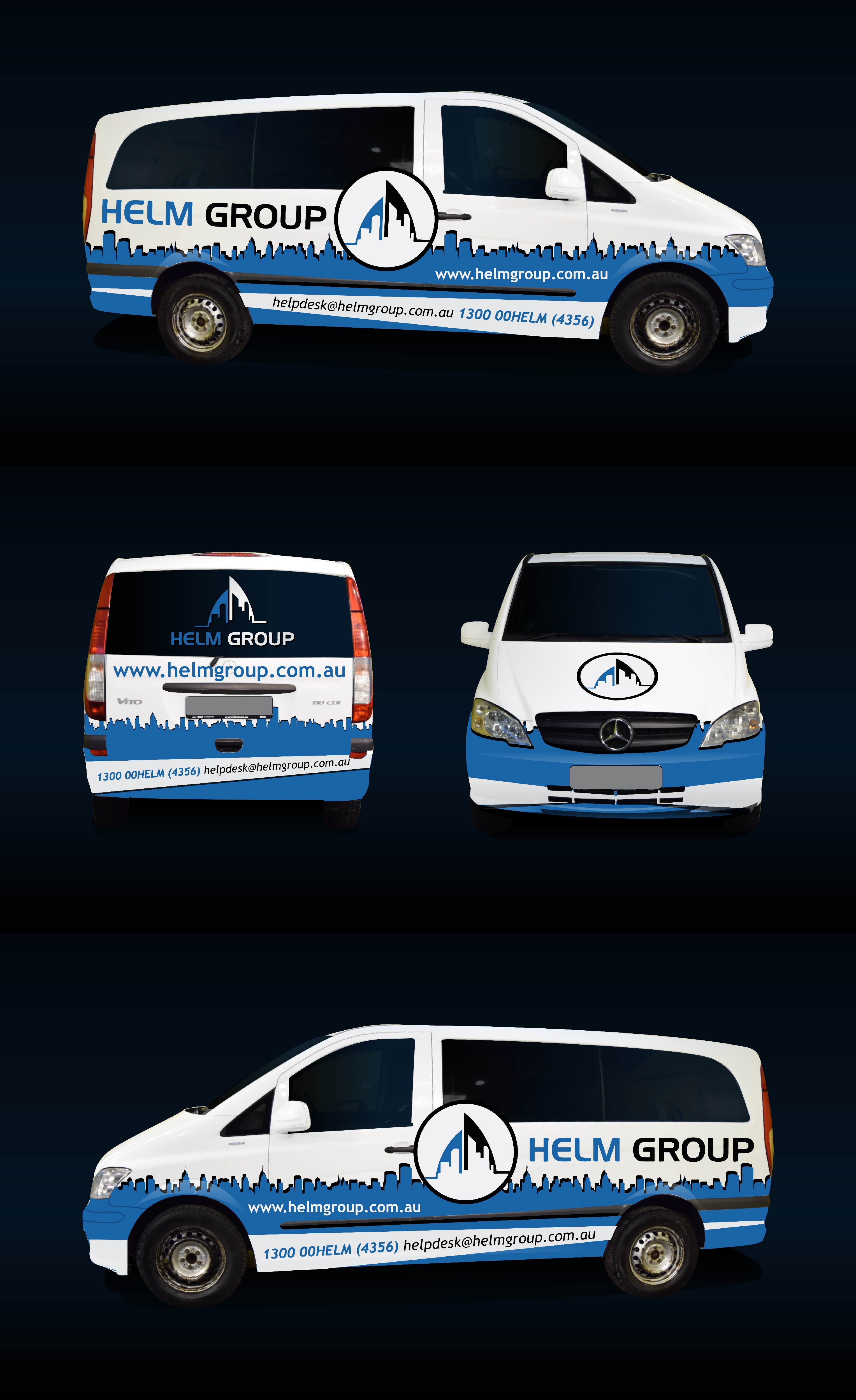 Diseño de Rotulación de Vehículo por Kira Graphics para Helm Group Pty Ltd | Diseño #24157806