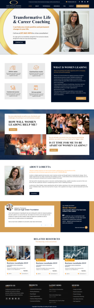 Women Leading - website for leadership service | Diseño Web por Creative X Designs
