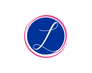 just the cursive letter L in a circle with a color ribbon around it | Logo Design by creativiti