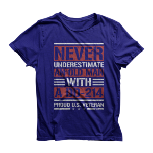 U.S. Military Veteran  DD-214 | T-shirt Design by Barney Stinson