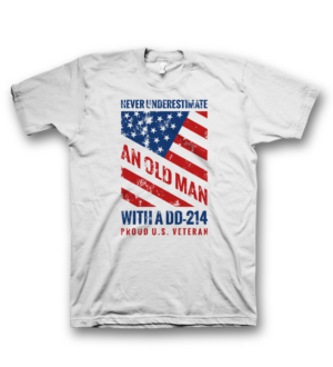 U.S. Military Veteran  DD-214 | T-shirt Design by saka.aleksandar