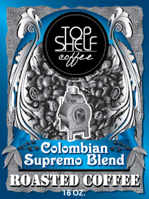 Label Design by Frank Brittner Graphics for Top Shelf Coffee | Design #24147209